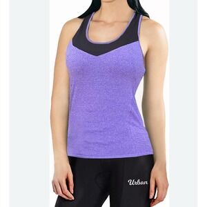Urban Cycling Jersey Tank Women's Size XS Purple 100%‎ Polyester Pockets